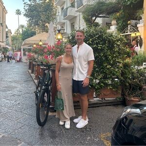 Beige knit maxi dress